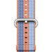 Curea iUni compatibila cu Apple Watch 1/2/3/4/5/6/7, 42mm, Nylon, Woven Strap, Orange/Blue